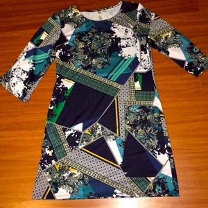 MOD PRINT Mini DRESS
